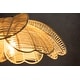 preview thumbnail 13 of 11, Boho Rattan Flower Pendant Light Coastal Hanging Fixture Light - 20" Wide