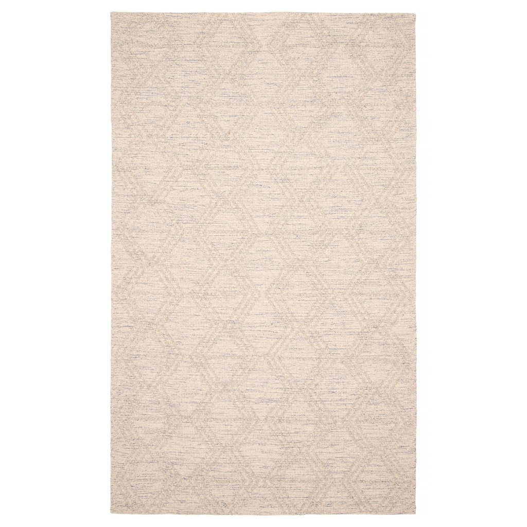 ECARPETGALLERY Braid weave Sienna Khaki Wool Rug - 5'0 x 8'0