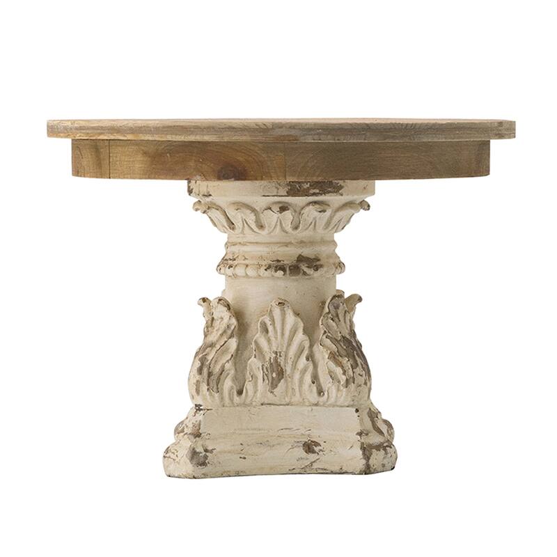 Wood Cake Plate with Magnesium Base