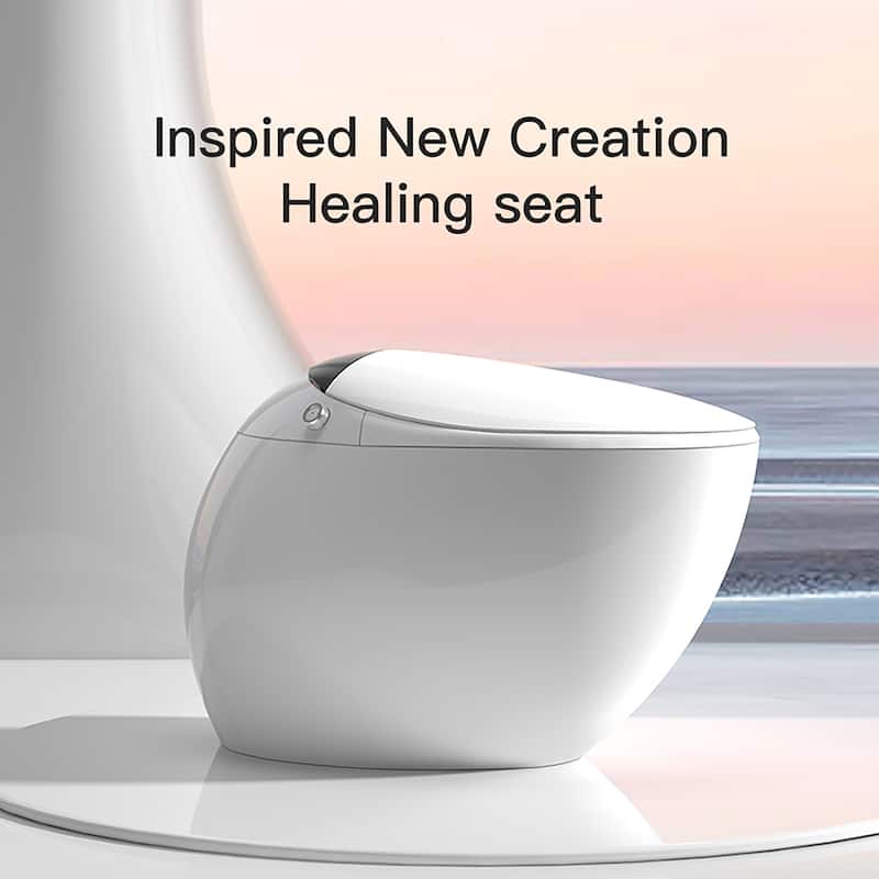 Yulika Y1 Luxury Smart Toilet One Piece Bidet Toilet with Bidet Built in, Elongated Heated seat, Auto Flush, Heated Seat