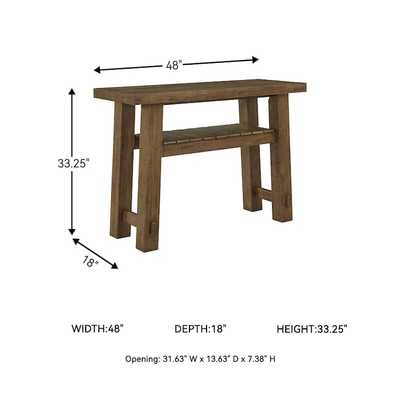 Signature Design by Ashley Mackifeld Brown/Beige Sofa Table - 48" W x 18" D x 33.25" H