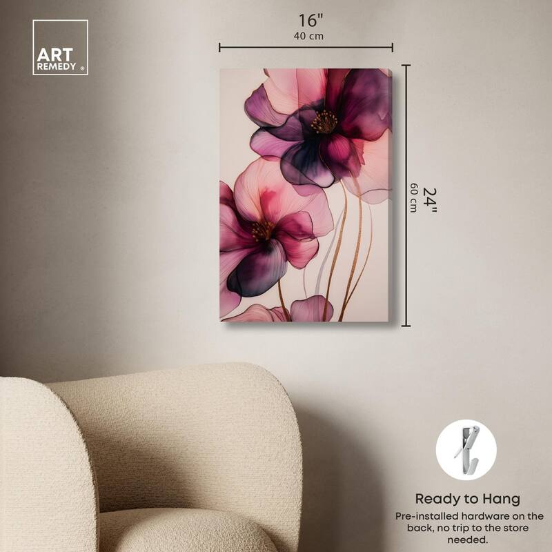 Velvet Verse III Canvas by Art Remedy, Gallery Wrapped