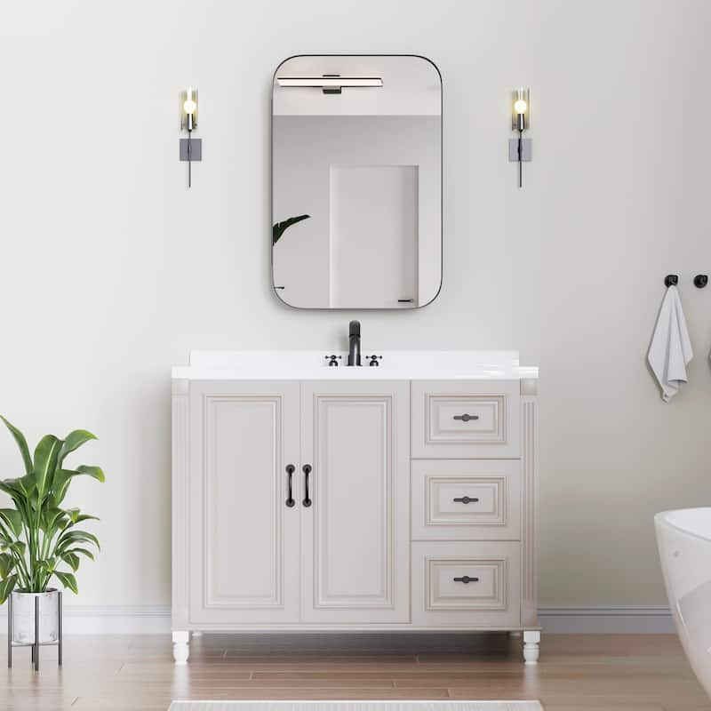 Dovelina Wall Medicine Cabinet Mirror Cabinet Multifunctional Wall-Mounted Mirrored Cabinet with Magnetic Doors