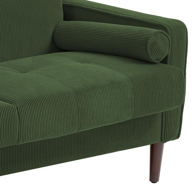 63.3"W Living Room Corduroy Loveseat Sofa