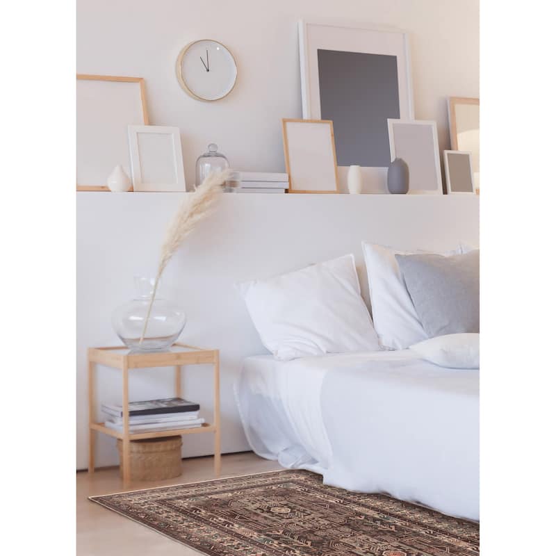 ECARPETGALLERY Hand-knotted Teimani Brown Wool Rug - 3'7 x 5'8