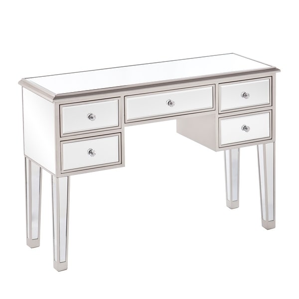 Silver orchid olivia new arrivals mirrored accent table