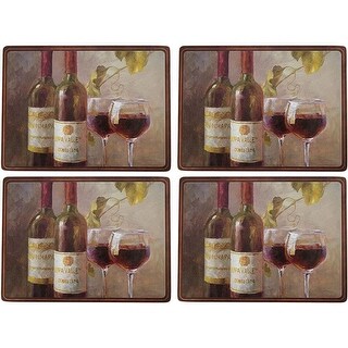 Pimpernel Opening The Wine Cork Backed Placemats, Set of 4 - 15.7" X 11 ...