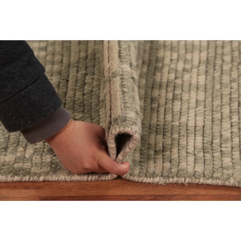 Geometric Moroccan Foyer Rug Handmade Wool Carpet - 2'0"x 3'0"