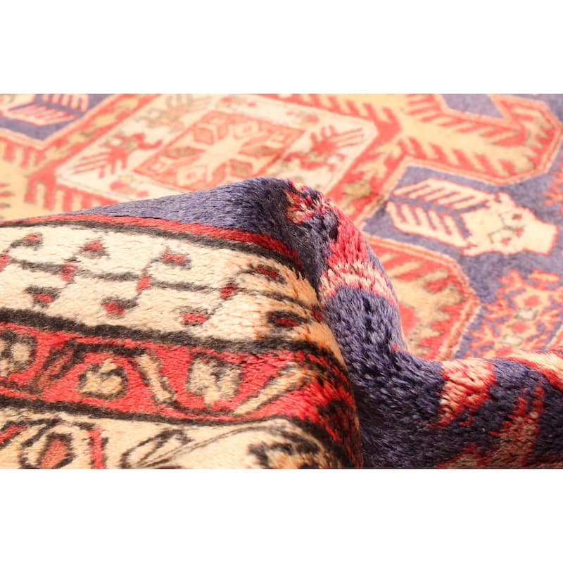 ECARPETGALLERY Hand-knotted Konya Anatolian Blue Wool Rug - 4'4 x 10'7