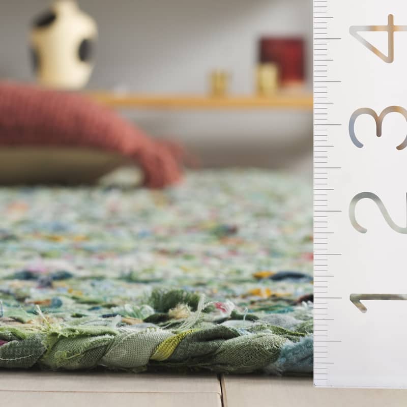SAFAVIEH Georgine Handmade Nanny Braided Bohemian Cotton Rug