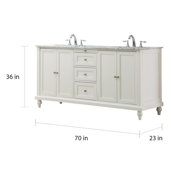 Direct Vanity Sink 70 in Classic Double Vanity Sink Cabinet