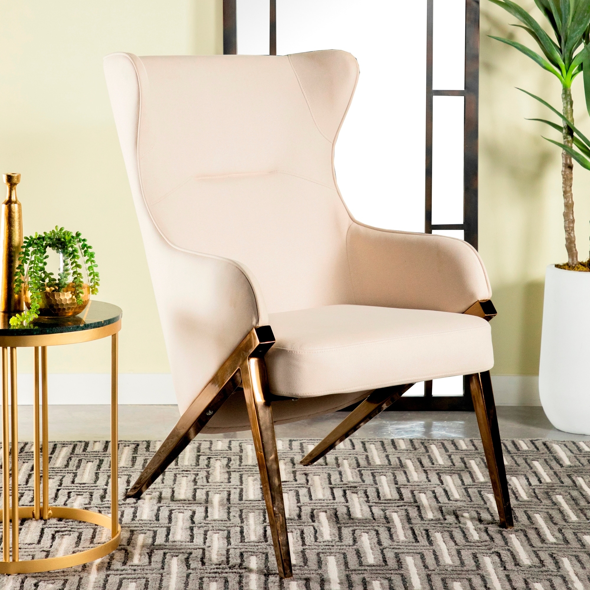 Bronze shop accent chair