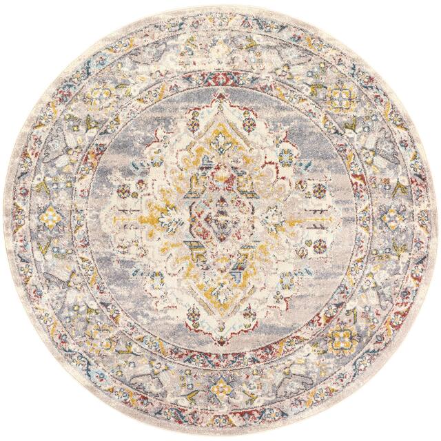 Elmas Traditional Persian Medallion Area Rug