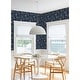 preview thumbnail 3 of 7, Disney Encanto Navy Embroidery Floral Peel and Stick Wallpaper by RoomMates