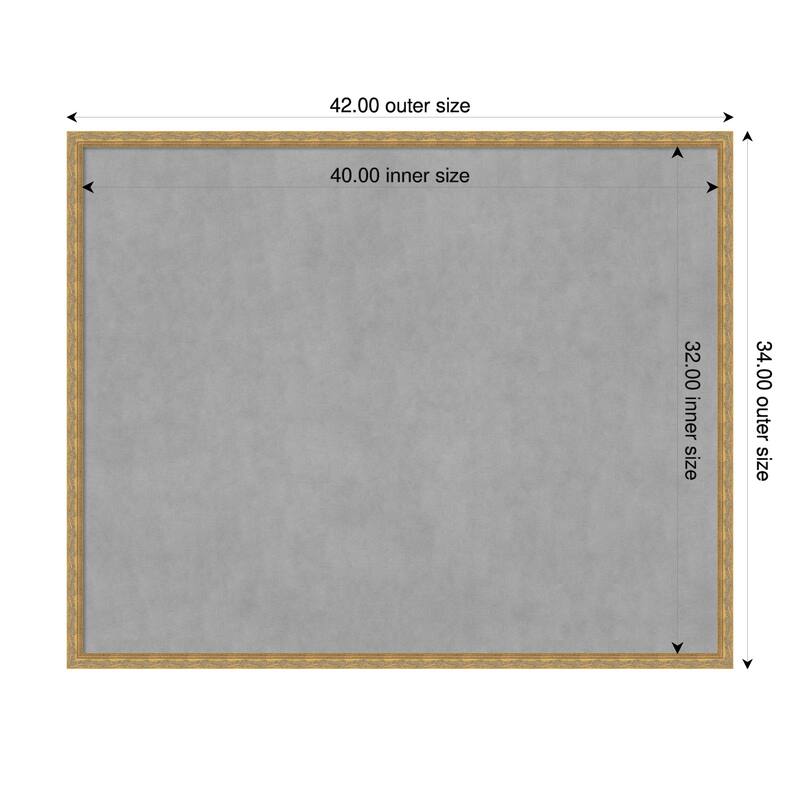 Amanti Art Mila Dark Gold Framed - 42 x 34 in - Mila Dark Gold