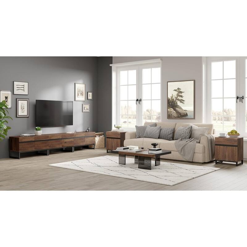 WAMPAT TV Stand and End Table Set of 3