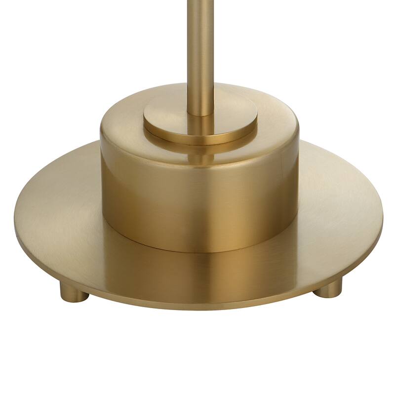 Uttermost Prominence Brass Floor Lamp - 17"W x 69.75"H x 17"D