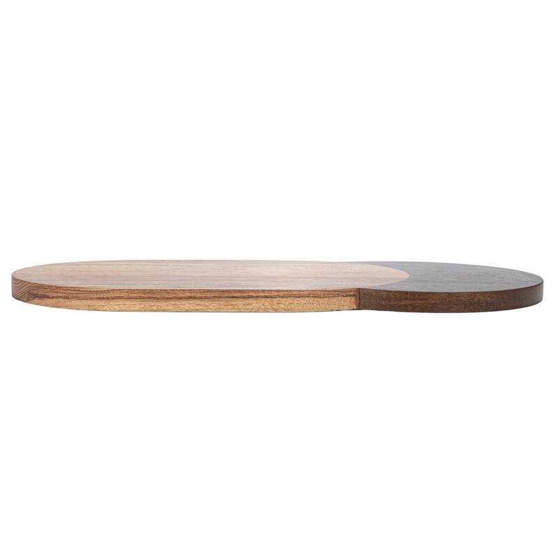 Two-Tone Wood Cheese and Cutting Board