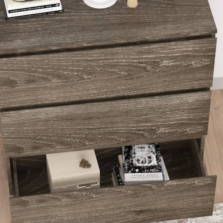 3 Drawer 32.3"H x 30.3" W Nightstand Chest Cabinet Dresser Bedroom Storage