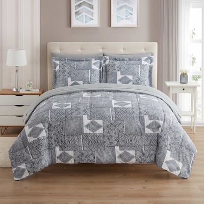 Sweet Home Collection 7 Piece Printed Bed In A Bag Comforter & Sheet Sets