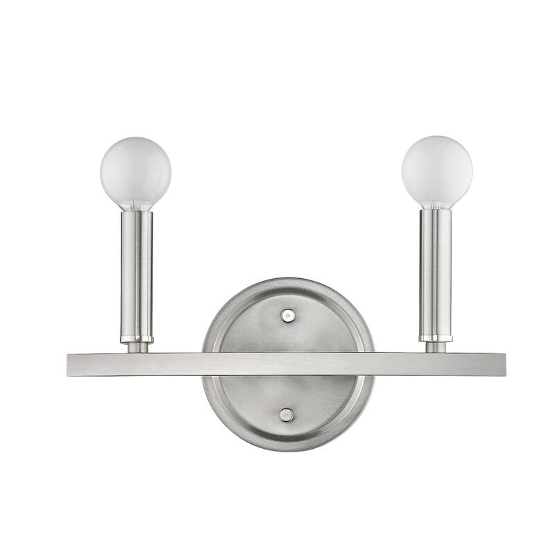 Steel Wall Sconce 2 Light LED Reversible Mount Fixture - 4” x 12” x 6.63” (D x W x H)