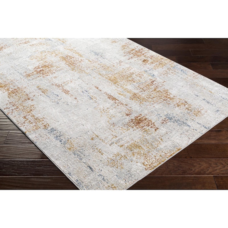 Livabliss Rustic Carmel Abstract Area Rug