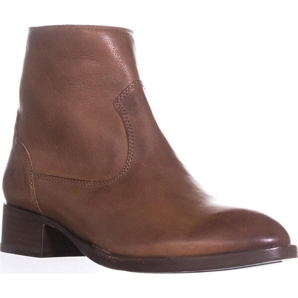 FRYE Brooke Short Ankle Boots, Cognac