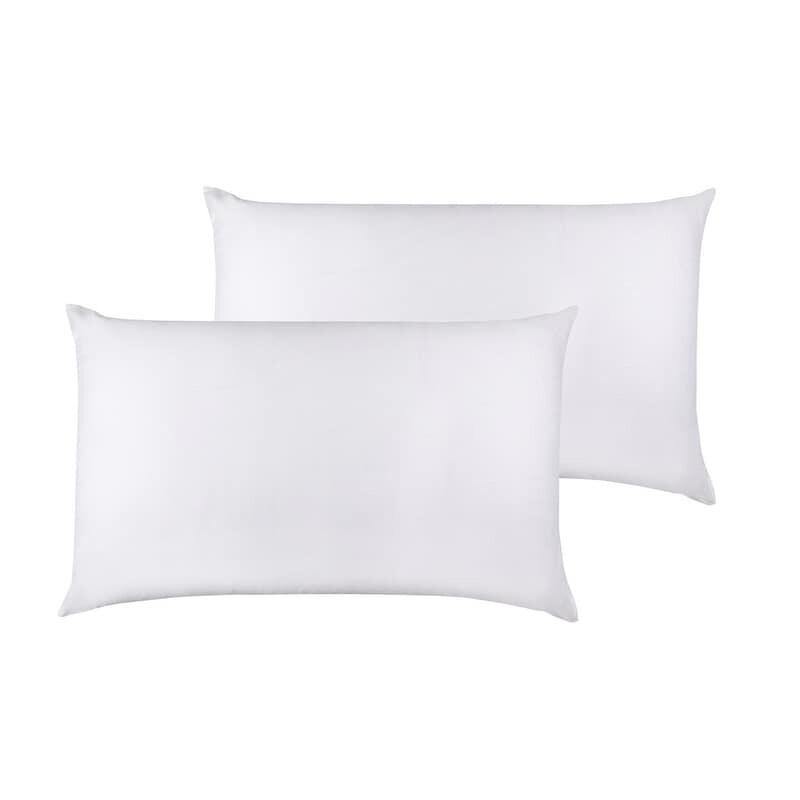 2 new white T250 series premium pillow cases standard/queen 20x32 american made 