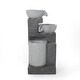 preview thumbnail 2 of 9, Catoosa Outdoor Modern 3 Tier Fountain by Christopher Knight Home
