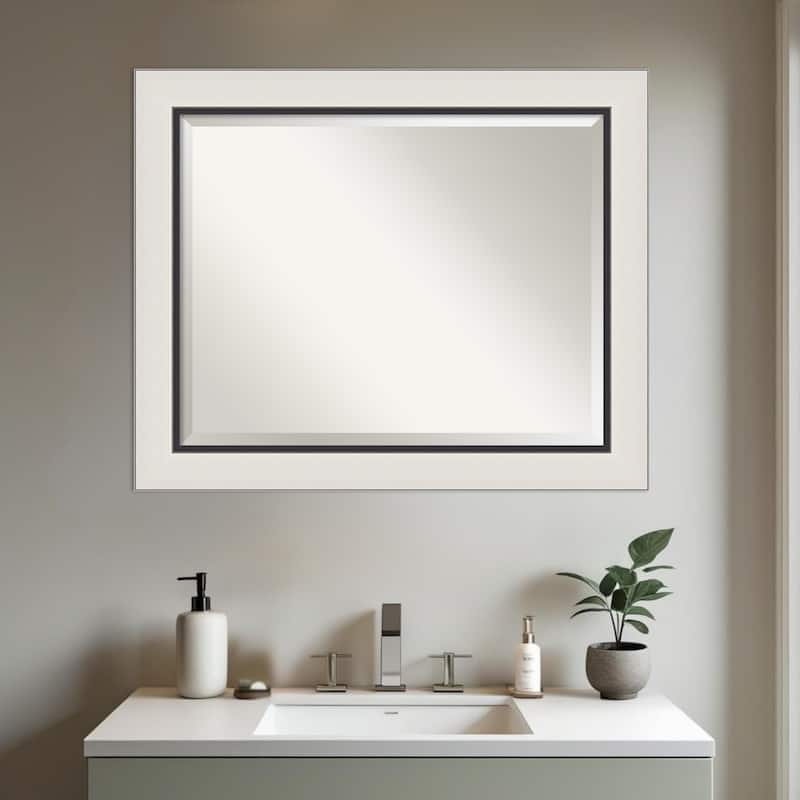 Ellie Beveled Framed Bathroom Vanity Wall Mirror