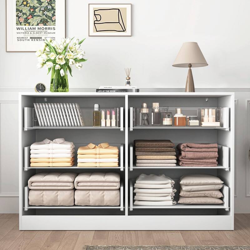 Modern 6-Drawer Dresser, Versatile Chest of Drawers for Bedroom, Living Room, Hallway, & Entryway