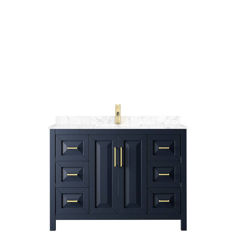 Daria 48 Inch Single Vanity, Cultured Marble Top