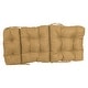 preview thumbnail 7 of 61, Multi-section Tufted Outdoor Seat/Back Chair Cushion (Multiple Sizes)