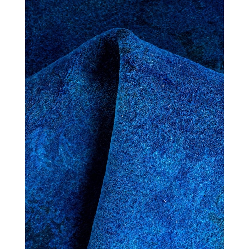 Fine Vibrance One-of-a-Kind Hand-Knotted Area Rug - Blue, 3' 1" x 5' 1" - 3' 1" x 5' 1"