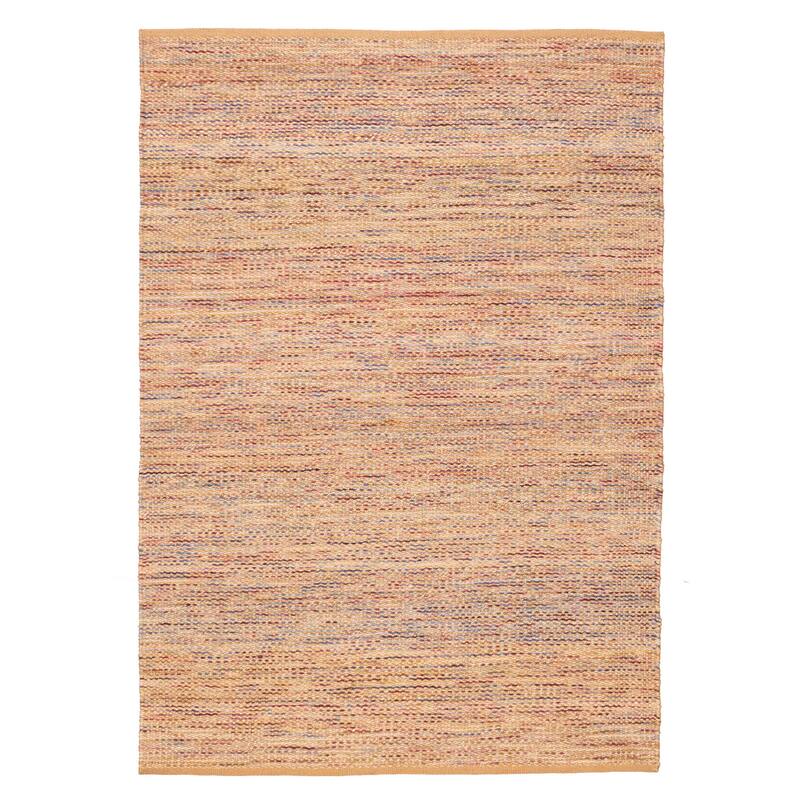 ECARPETGALLERY Flat-Weave Palas Denizli Tan Jute Kilim - 5'4 x 7'7