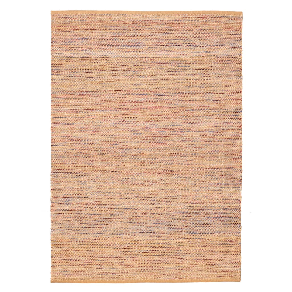 ECARPETGALLERY Flat-Weave Palas Denizli Tan Jute Kilim - 5'4 x 7'7