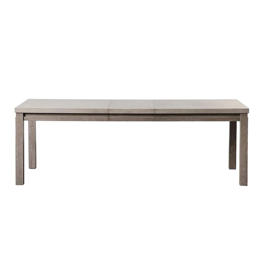 Wooden Rectangular Dining Table in Gray and Stone Gray - Gray/Stone Gray