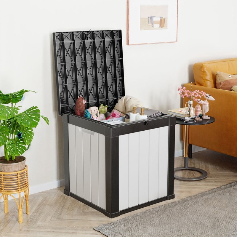 Outdoor Patio Storage Resin Lockable Deck Box - Picture 92 of 100