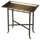 preview thumbnail 2 of 0, Handmade Metalworks Brown Aluminum Tray Table (India)