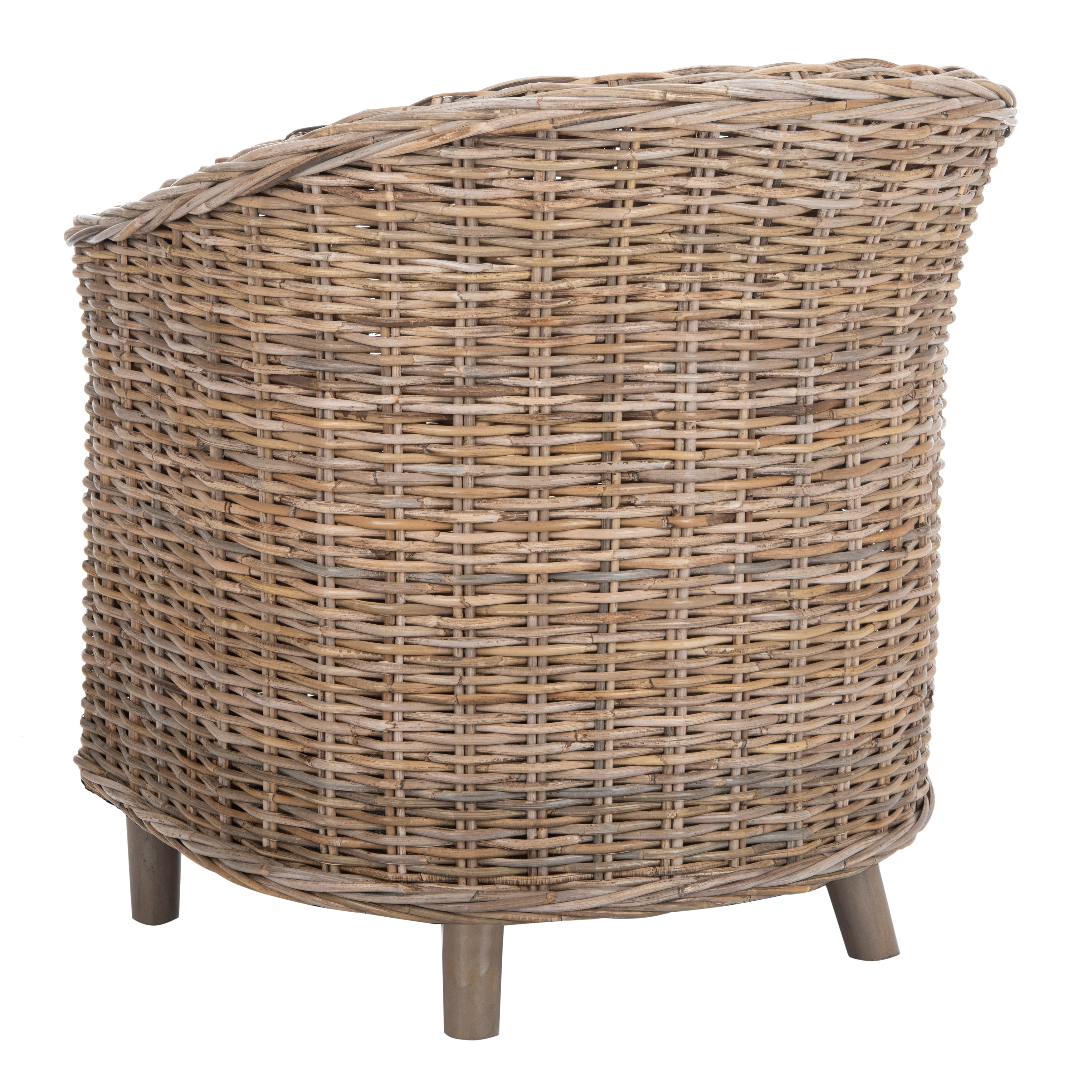 SAFAVIEH Omni Transitional Coastal Rattan Barrel Chair 29.1