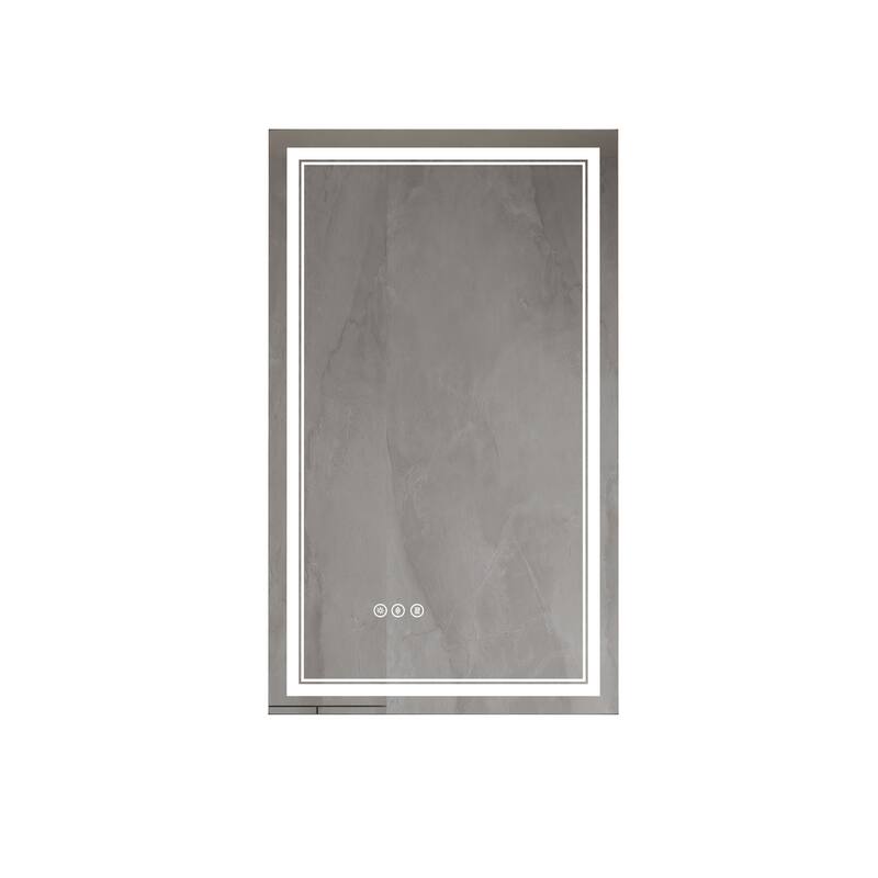 Modland Small Size LED Bathroom Mirror Back & Front Lighted Anti-Fog
