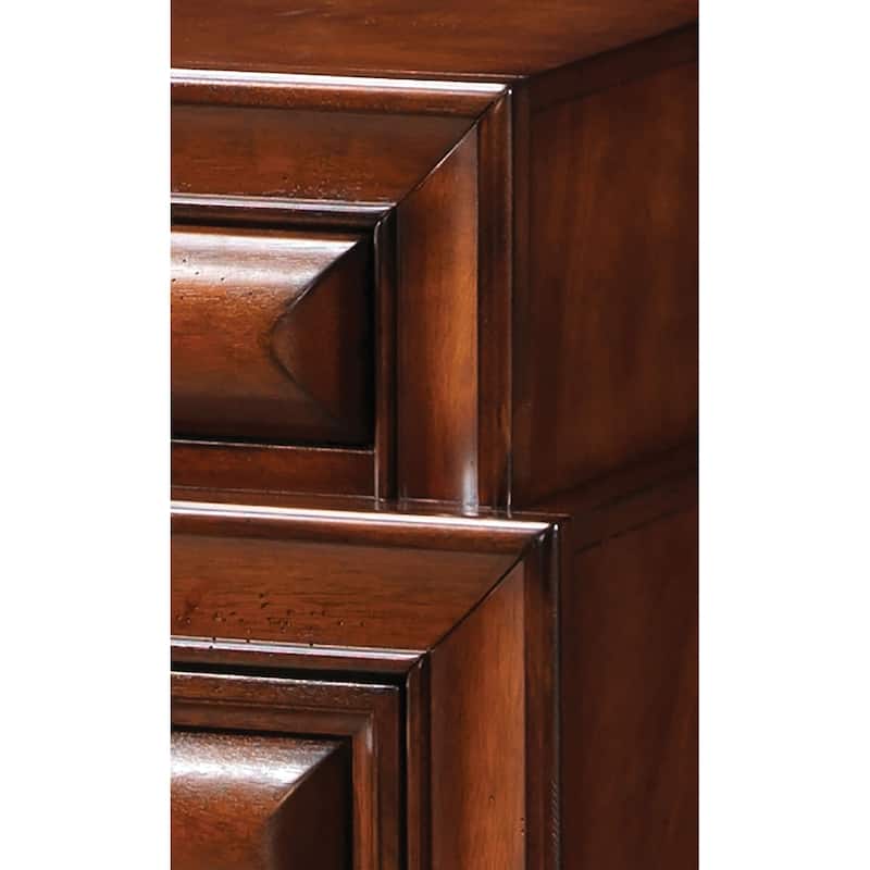 LaVita 3-drawer Wood Nightstand