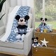 preview thumbnail 5 of 3, Disney Mickey Mouse Blue, White and Black Lovey Security Blanket
