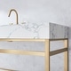 preview thumbnail 76 of 150, Ecija Bath Vanity, Metal Support with Composite Stone Top, no Mirror