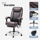 preview thumbnail 49 of 57, EROMMY Heated Massage Executive Office Chair, PU Leather with Retractable Footrest