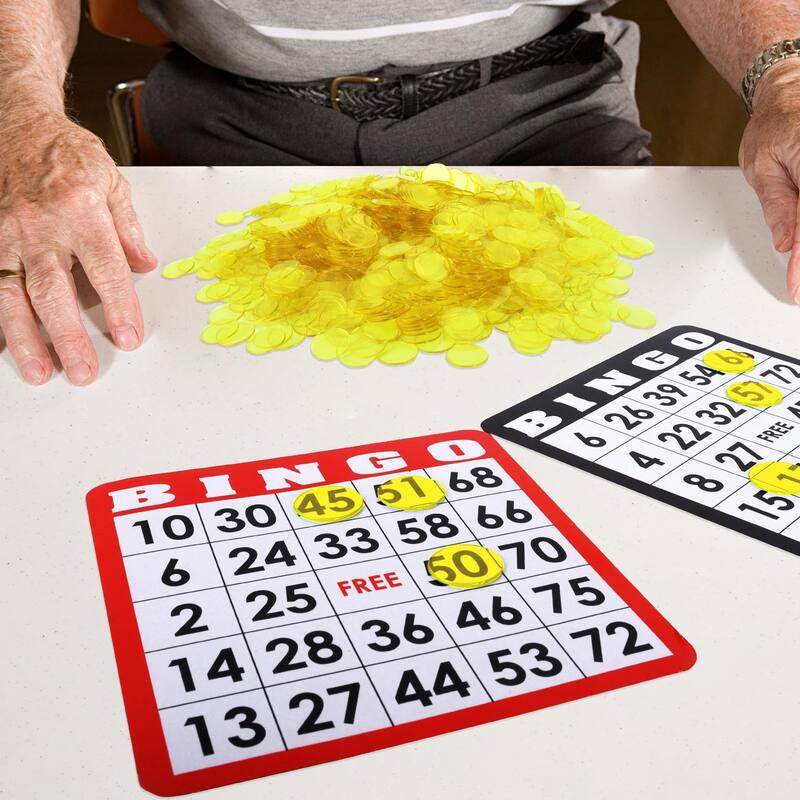 GSE™ 500-Pack 3/4-inch Plastic Bingo Chips for Bingo Game, Counting, Sorting, Science, Educational Markers