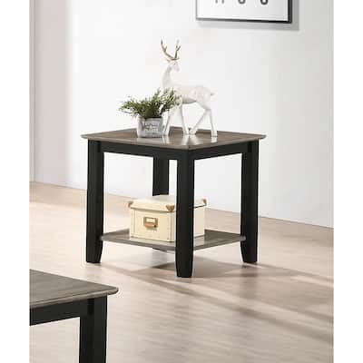 Modern Solid Wood End Table, Sofa Side Table