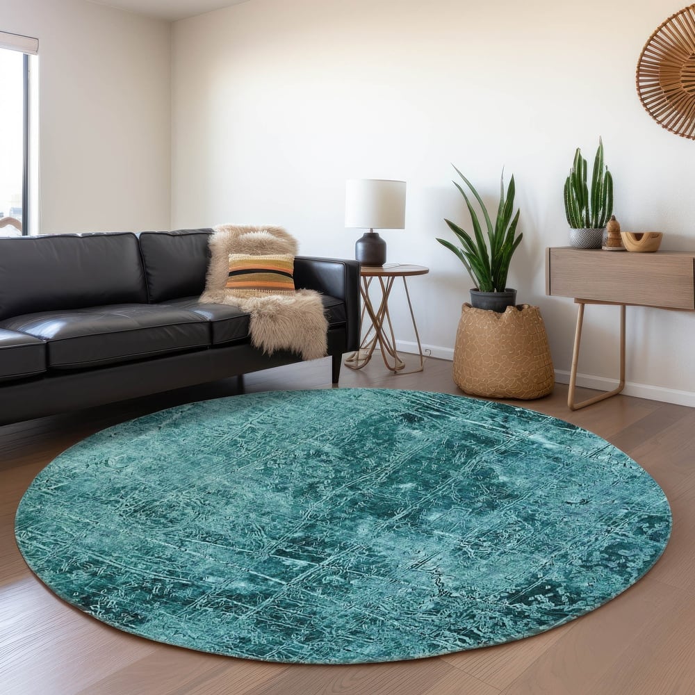 Premium Washable Super Soft Solid Abstract Mayfield Rug