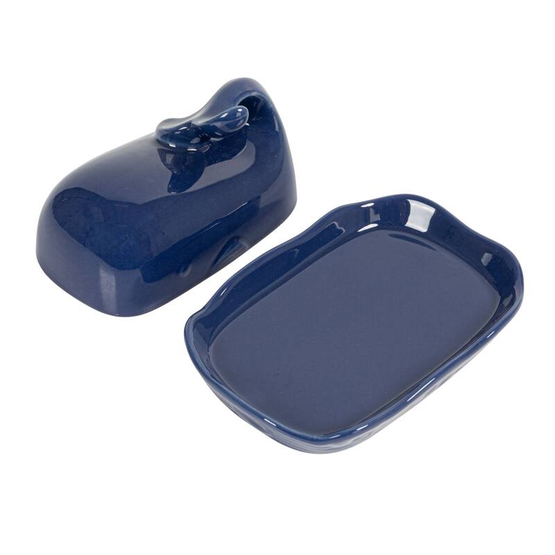 Whale Shaped Butter Dish with Lid