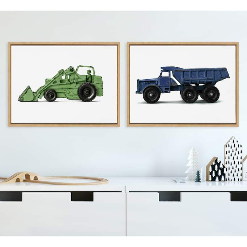 Kate and Laurel Sylvie Truck Canvas Set by Saint and Sailor Studios